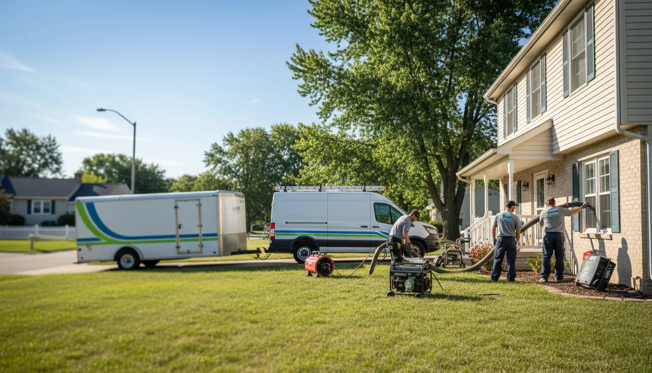 Flooded Basement Restoration And Cleanup With Repair in Fairview, KS near me